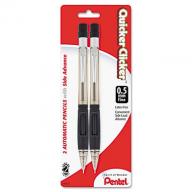 Pentel - Quicker Clicker Mechanical Pencil, 0.5 mm, Smoke - 2/Pk