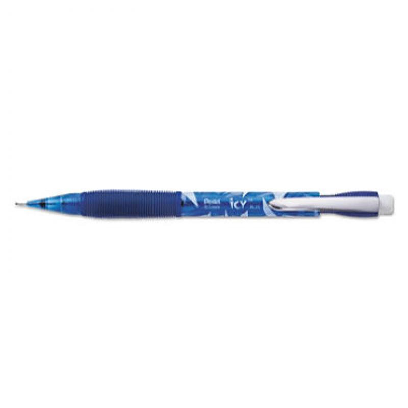 Pentel Icy 0.5 mm Mechanical Pencil, Transparent Blue Barrel