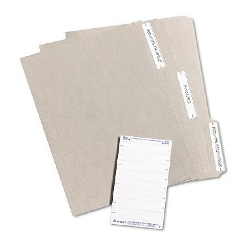 Avery 5202 - Print or Write File Folder Labels, White - 252 Labels