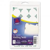 Avery - Print or Write Mailing Seals, 1in dia., Clear, 480 Pack