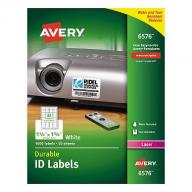 Avery Permanent ID Laser Labels, 1-1/4 x 1-3/4, White, 1600 per Pack