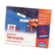 Avery WorkSaver Hanging File Folder Tab Inserts (pak of 6)