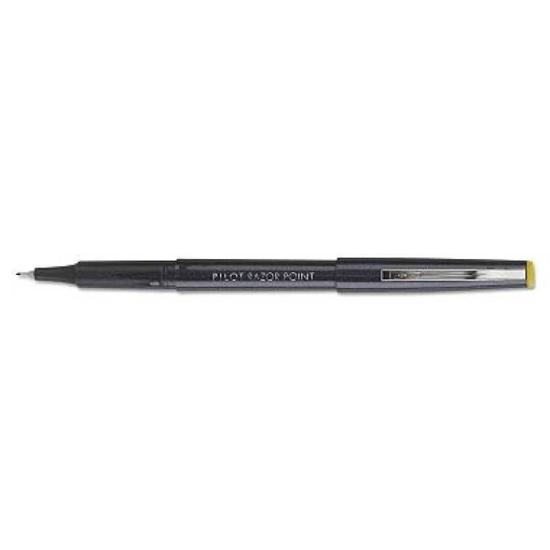 Pilot .3mm Razor Point Marker Pen, Black (Ultra-Fine, 12 ct.)