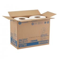 Pacific Blue Basic Jumbo Jr. Toilet Paper, 1000 Feet/Roll, 8 Rolls/Case (12798)