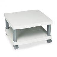 Safco 20" 2-Shelf Wave Design Printer Stand, Charcoal Gray