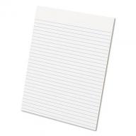 Ampad - Glue Top Ruled Pads - Wide Rule - Letter - White - 50-Sheet Pads/Pack - Dozen