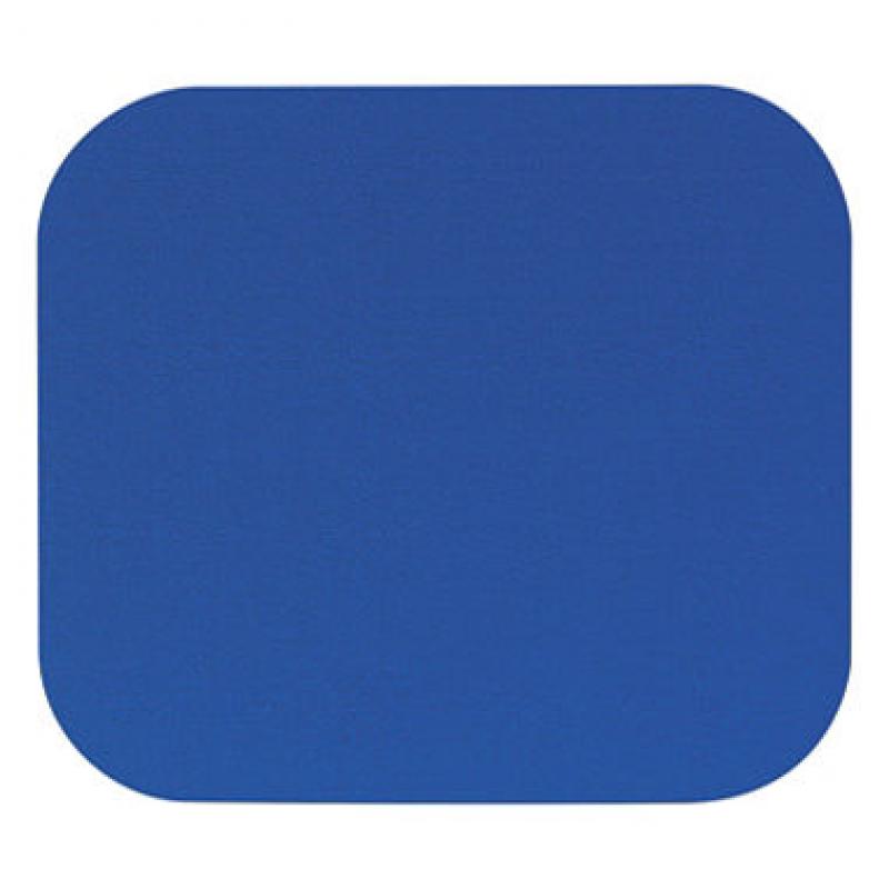 Fellowes - Polyester Mouse Pad, Nonskid Rubber Base, 9 x 8 - Blue