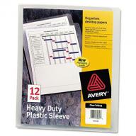 Avery Heavy-Duty Poly Plastic Sleeves, Clear (Letter, 12 ct.)