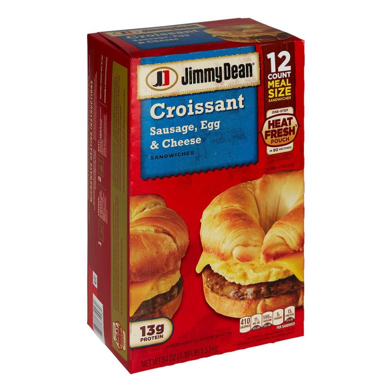 Jimmy Dean Sausage, Egg & Cheese Croissant (12 ct.)