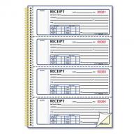 Rediform Money Receipt Book, Carbonless Duplicate, Twin Wire, 7 x 2 3/4, 300 Sets/Book