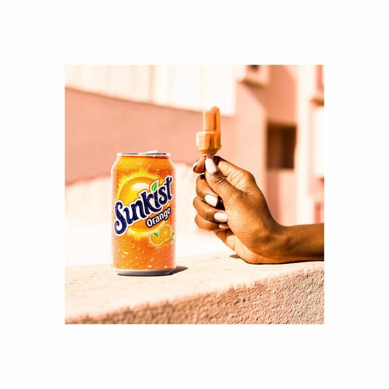 Sunkist Orange Soda 12 fl. oz. cans Qty 6