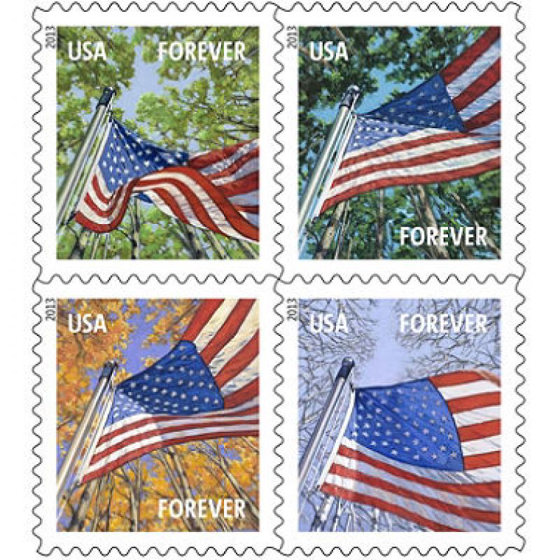 USPS - FOREVER® STAMPS - Flag for All Seasons - 60 Stamps