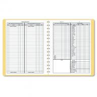 Dome - Bookkeeping Record, Tan Vinyl Cover, 128 Pages, 8 1/2 x 11 Pages