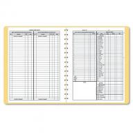 Dome - Bookkeeping Record, Tan Vinyl Cover, 128 Pages, 8 1/2 x 11 Pages