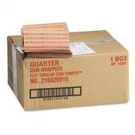 Coin-Tainer Company Pop-Open Flat Paper Coin Wrappers - Quarters - 1,000 ct.