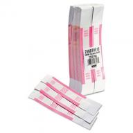 Coin-Tainer Company - Self-Adhesive Currency Straps, Pink, $250 in Dollar Bills - 1000 Bands/Box