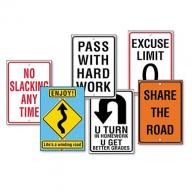 TREND - Assorted "Life Signs" Themed Motivational Prints, 13 3/8 x 19 - 6/Pack