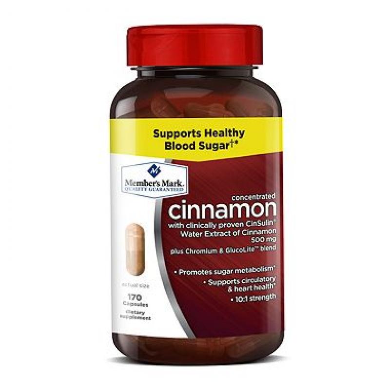 Member's Mark 500mg Cinnamon Dietary Supplement (170 ct.)