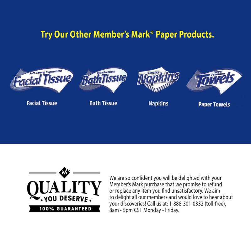 Member&#039;s Mark 2-Ply Soft and Strong Facial Tissue, 42 pk., 4,620 tissues (110 ct. per box)