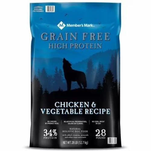 Member's Mark Grain-Free Chicken & Vegetable Recipe Dry Dog Food (28 lbs.)