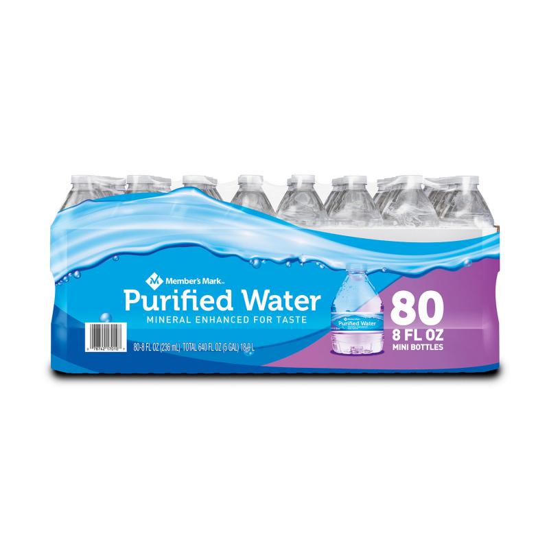 Member&#039;s Mark Purified Bottled Water (8oz / 80pk)