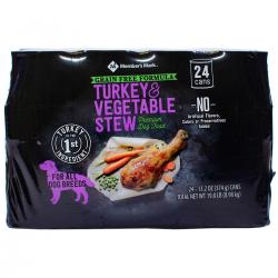 Member&#039;s Mark Grain Free Turkey & Vegetable Stew Premium Dog Food (13.2 oz., 24 ct.)