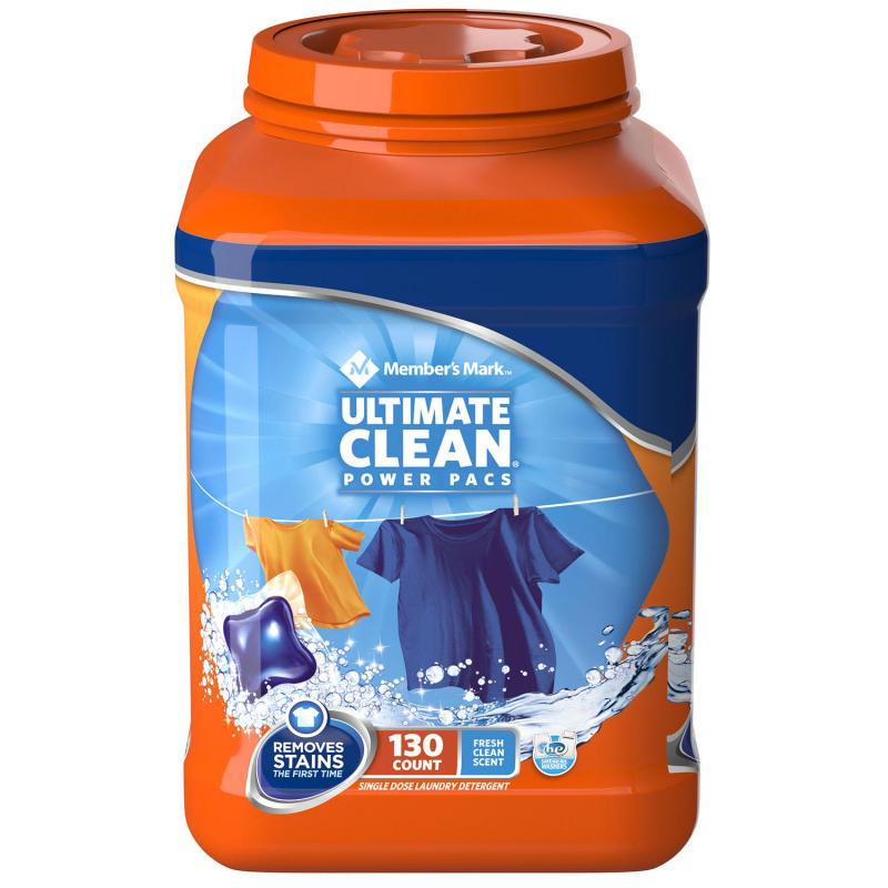 Member&#039;s Mark Ultimate Clean Laundry Detergent Power Pacs (130 loads)