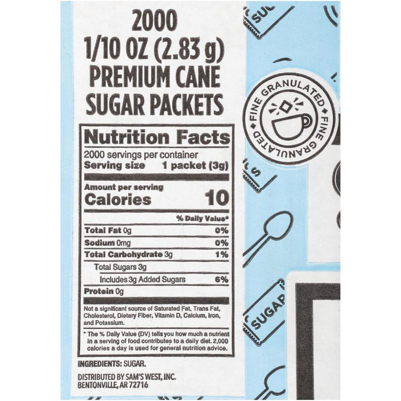 Member's Mark Premium Cane Sugar (2,000ct.)