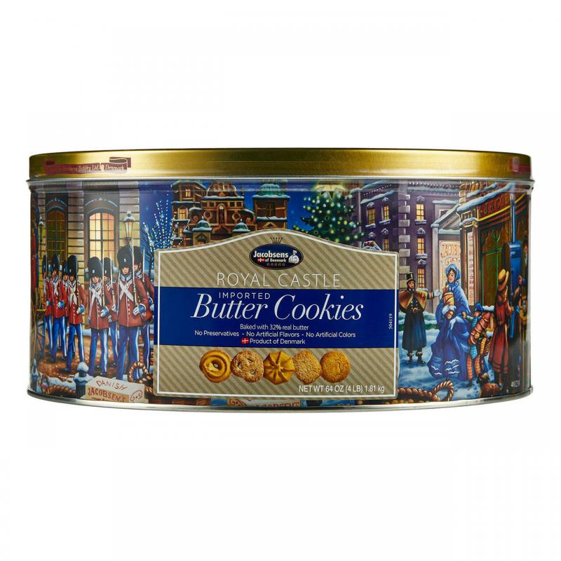 Jacobsens Original Premium Danish Butter Cookies 2-Pack (2 x 4 lbs tins)