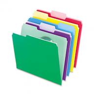 Pendaflex 1/3 Tab InfoPocket File Folders, Assorted Colors (Letter, 30 ct.)