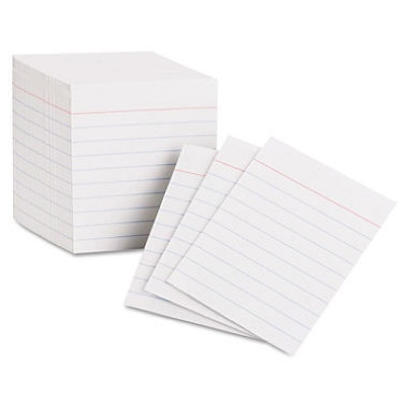 Oxford - Mini Index Cards, Ruled, 3 x 2-1/2" - 200 Cards (pak of 6)