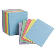 Oxford - Mini Index Cards, Ruled, 3 x 2-1/2", Rainbow Colors - 200 Cards