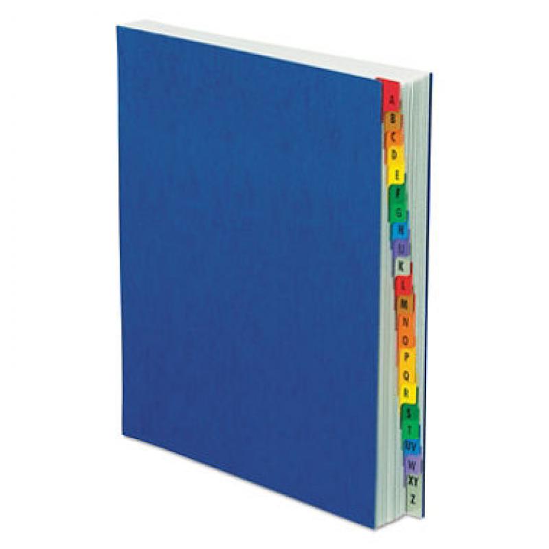 Pendaflex Acrylic-Coated PressGuard Expandable Alphabetical Index Desk File, Blue (Letter)