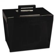 Pendaflex Plastic Portable File Storage Box, Black (Letter)