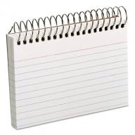 Oxford - Spiral Index Cards, 3 x 5, 50 Cards - White