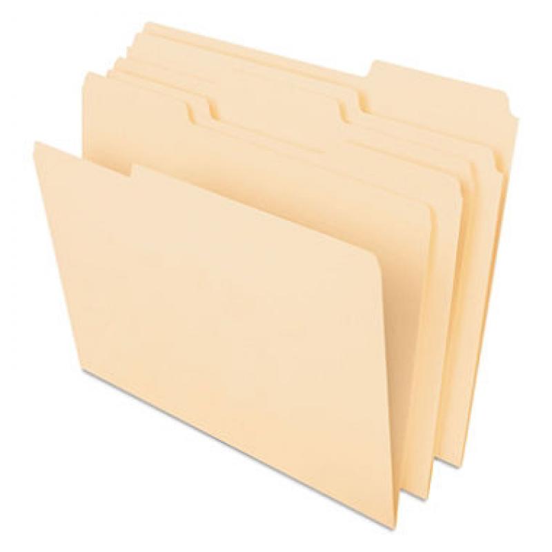 Pendaflex 1/3 Tab CutLess File Folders, Manila (Letter, 100 ct.)
