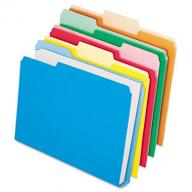 Pendaflex 1/3 Tab DoubleStuff File Folders, Assorted Colors (Letter, 50 ct.)