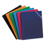 Esselte Oxford Report Cover, Tang Clip, Letter, 1/2" Capacity, Assorted Colors, 25 per Box