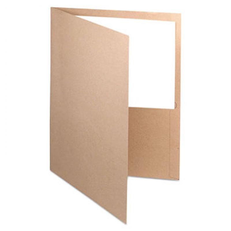 Earthwise by Oxford - Earthwise 100% Recycled Paper Twin-Pocket Portfolio - Natural