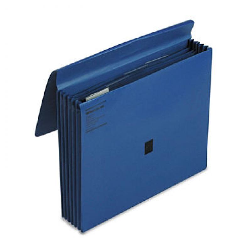 Wilson Jones - ColorLife 5 1/4 Inch Expansion File, Five Pockets, Letter - Dark Blue