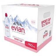 Evian Natural Spring Water (750 mL ea., 12 pk.)