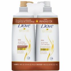 Dove Anti-Frizz Oil Therapy Shampoo & Conditioner (40 fl. oz., 2 pk.)