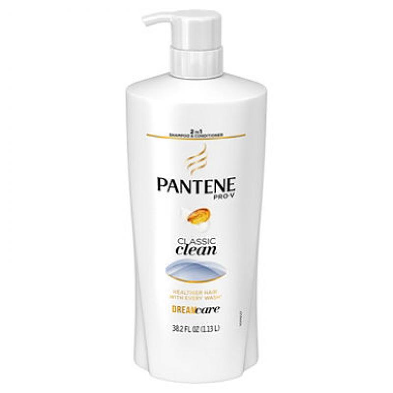 Pantene Pro-V 2-in-1 Shampoo & Conditioner, Classic Clean (38.2 fl. oz.)