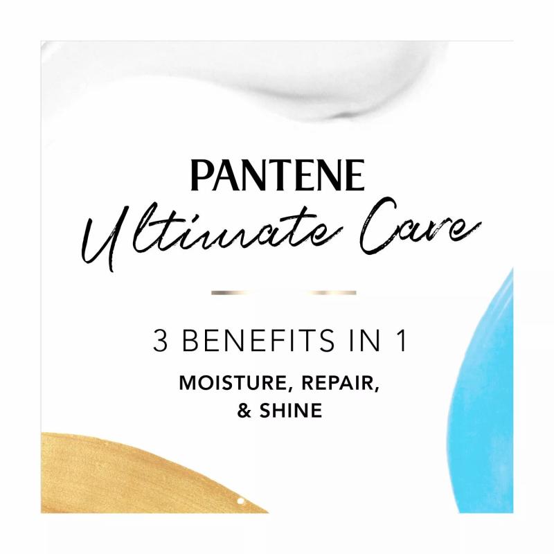 Pantene Pro-V Ultimate Care Moisture + Repair + Shine Shampoo for Damaged Hair and Split Ends (38.2 fl. oz.)