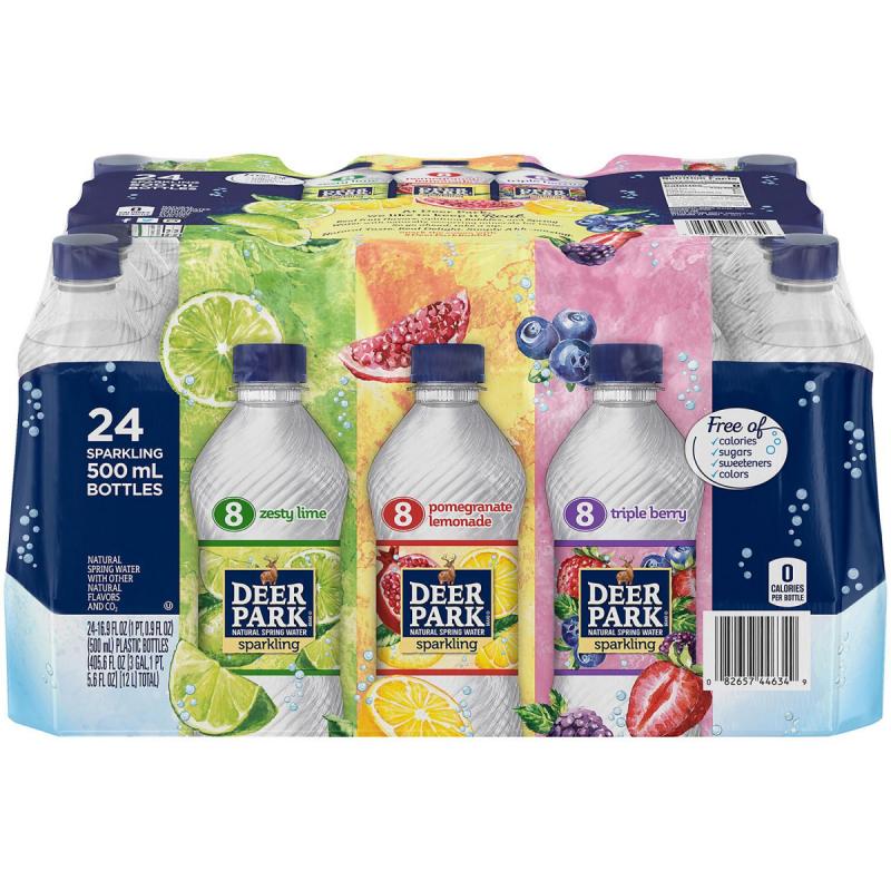 Deer Park Sparkling Spring Water, Assorted Flavors (16.9 oz., 24 pk.)