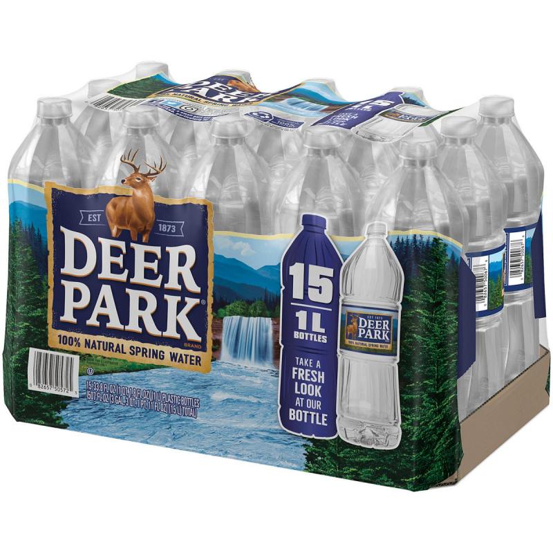 Deer Park Natural Spring Water (1L bottles, 15 pk.)