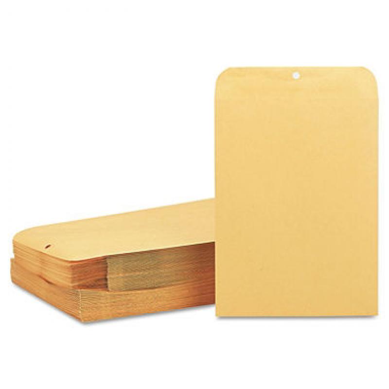 Quality Park - Clasp Envelope, 10 x 13, 28lb, Light Brown, 100 per Box