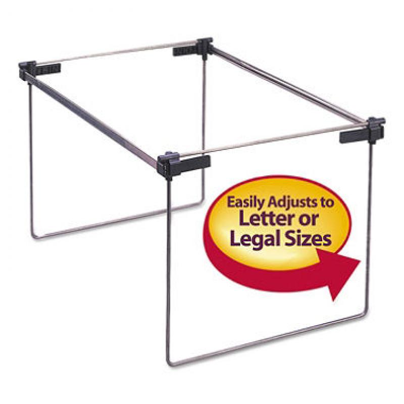 Smead Steel Hanging Folder Frame for Drawers, Letter/Legal Size, 12-24" Long, 2ct.