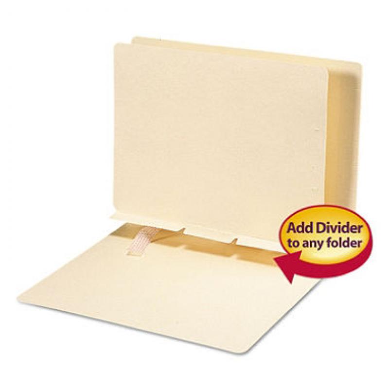 Smead Self-Adhesive Folder Dividers with Prepunched Slits, Letter, 100ct.