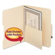 Smead Self-Adhesive Folder Dividers with 5 1/2" Pockets on Both Sides, Letter, 25ct.